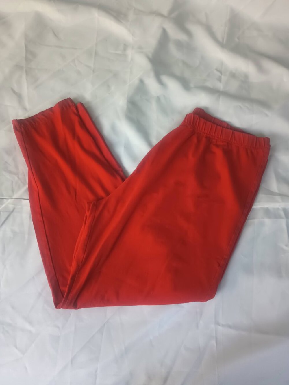 Sara Morgan RED Knit Pants XLP 18P Petite Pull On Straight Leg